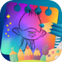 Icon of Trolls World Tour Coloring