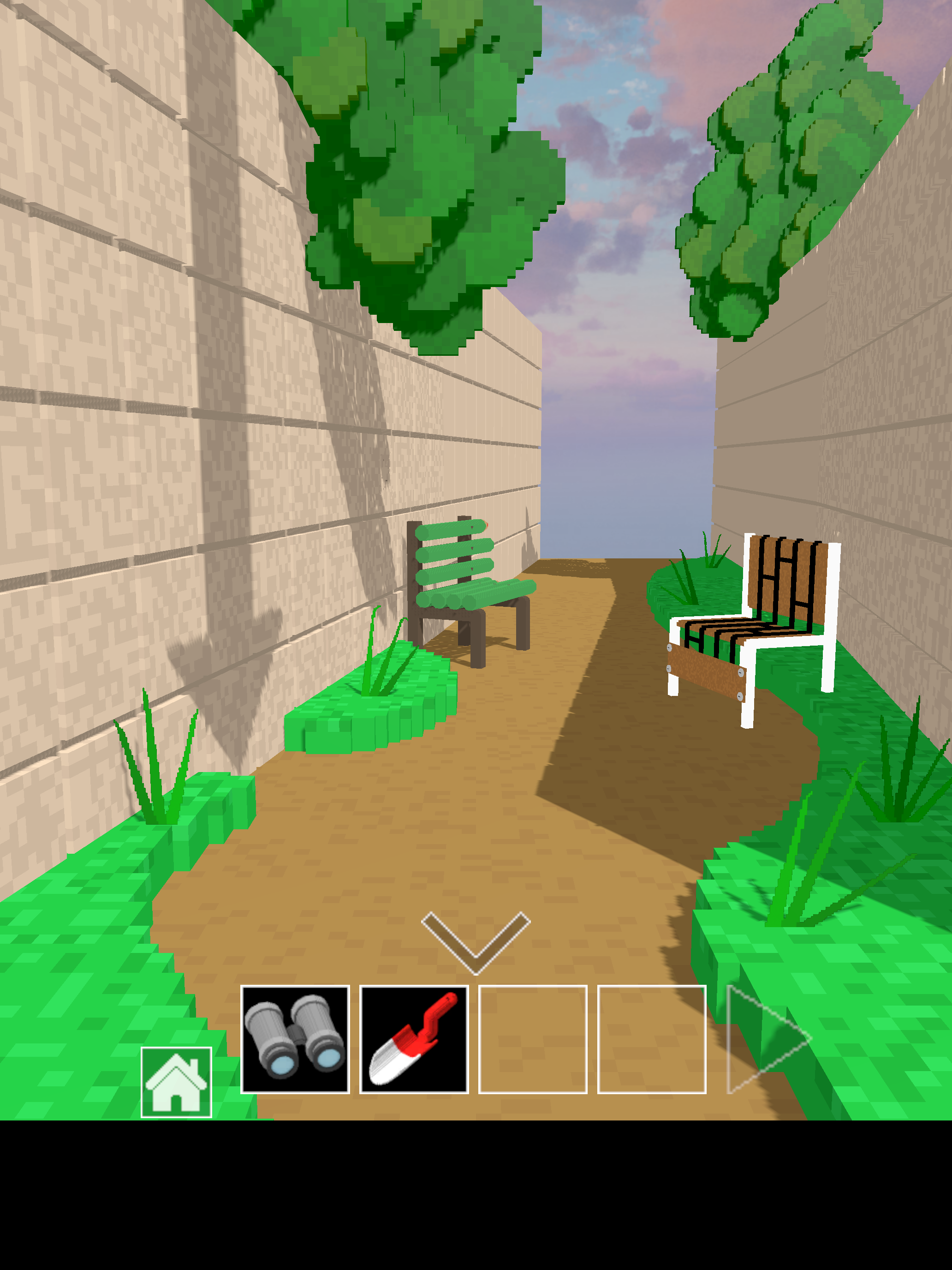脱出ゲーム　道とベンチ Game Screenshot