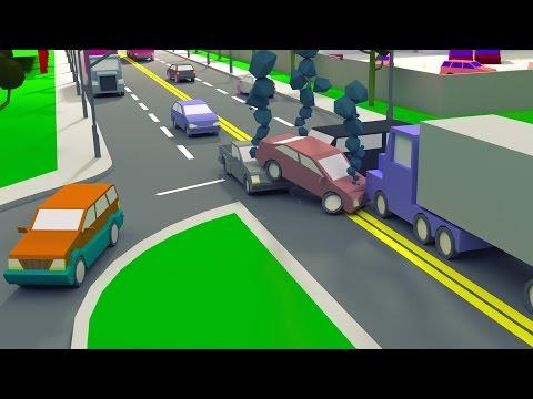 Screenshot of the video of Crossroad crash