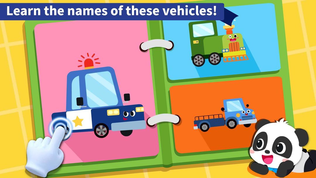 Screenshot of Baby Panda's Book of Vehicles