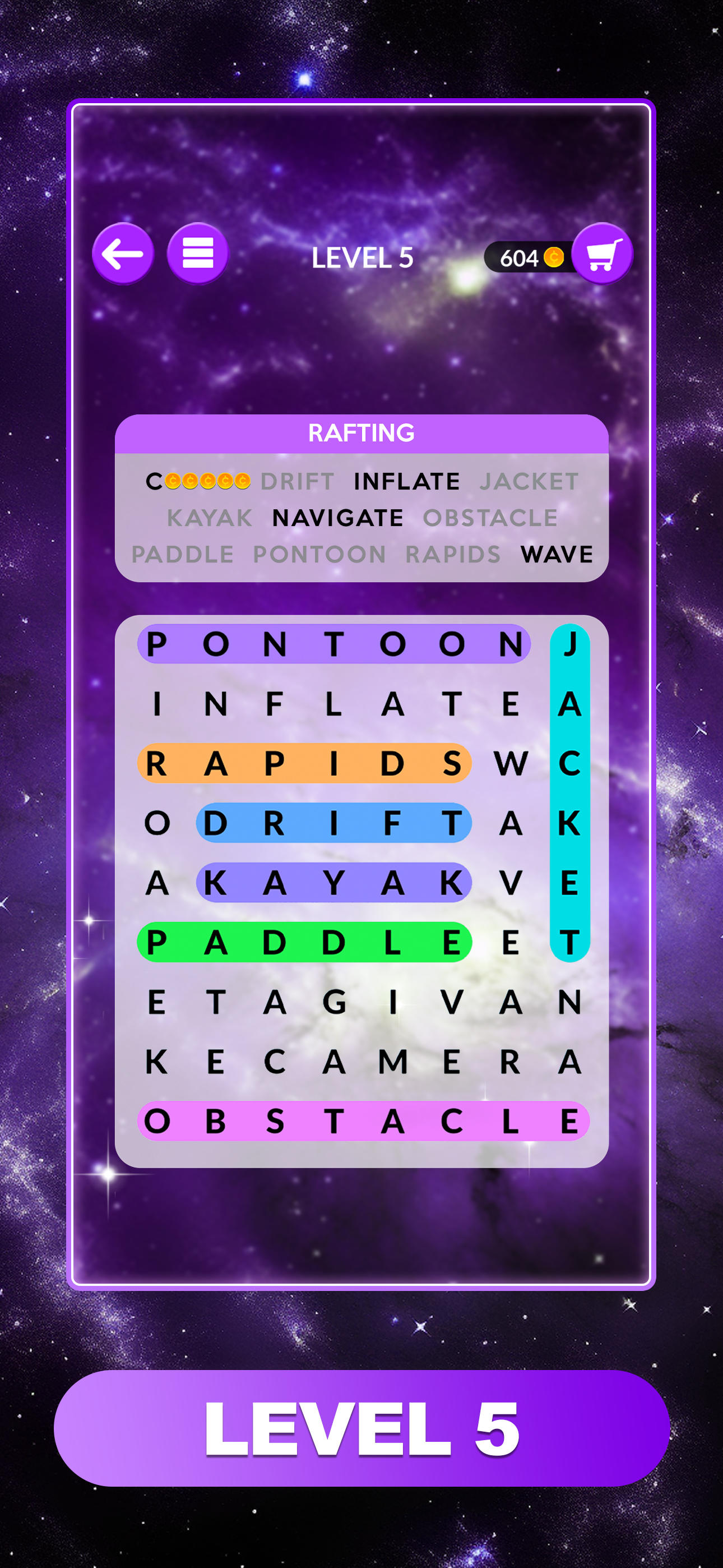 Wordscapes Search: Word Games Game Screenshot