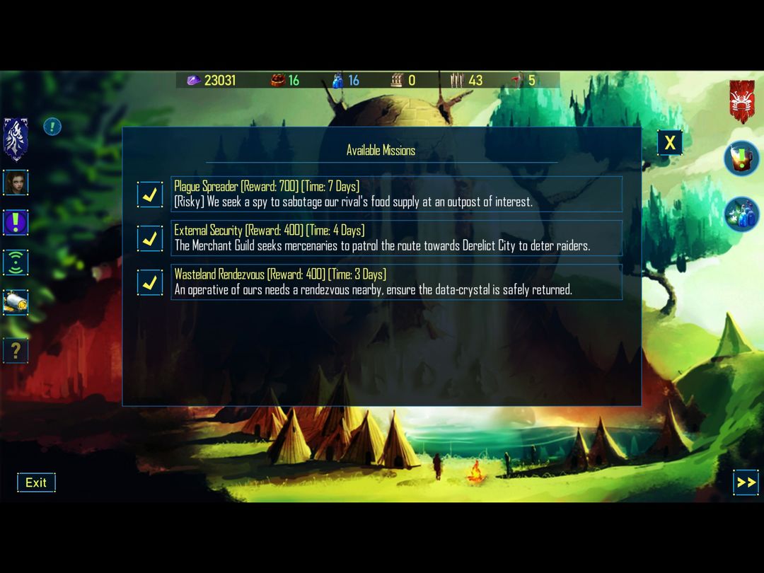 Screenshot of Nomads of the Fallen Star