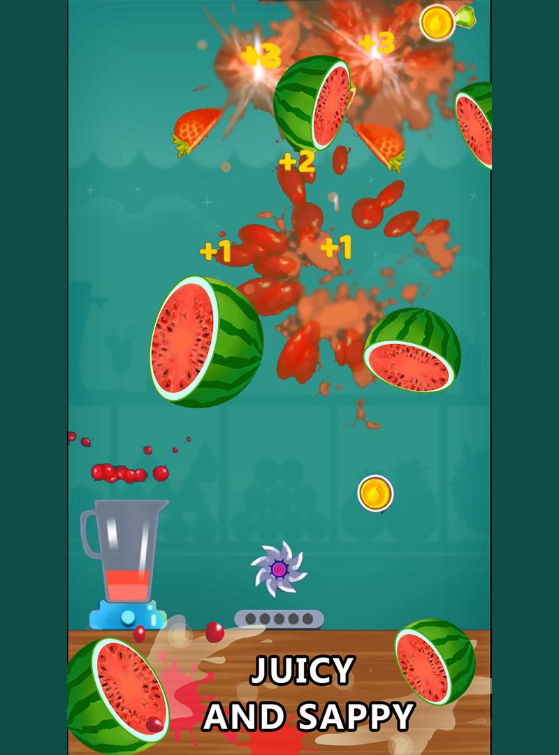 Crazy Juicer - Hot Knife Hit Game & Juice Blast 게임 스크린 샷
