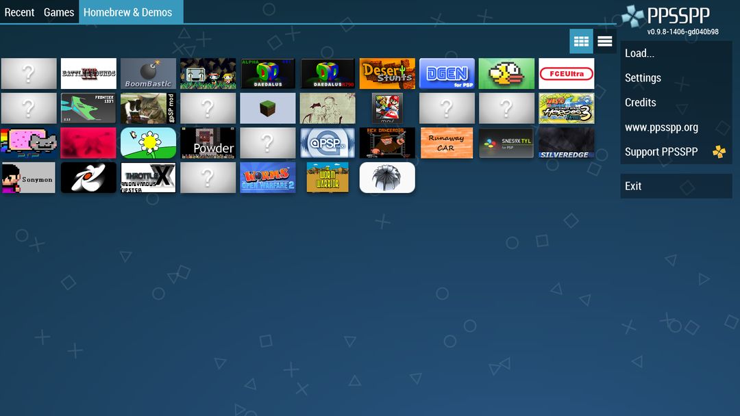 Screenshot of PPSSPP - PSP emulator