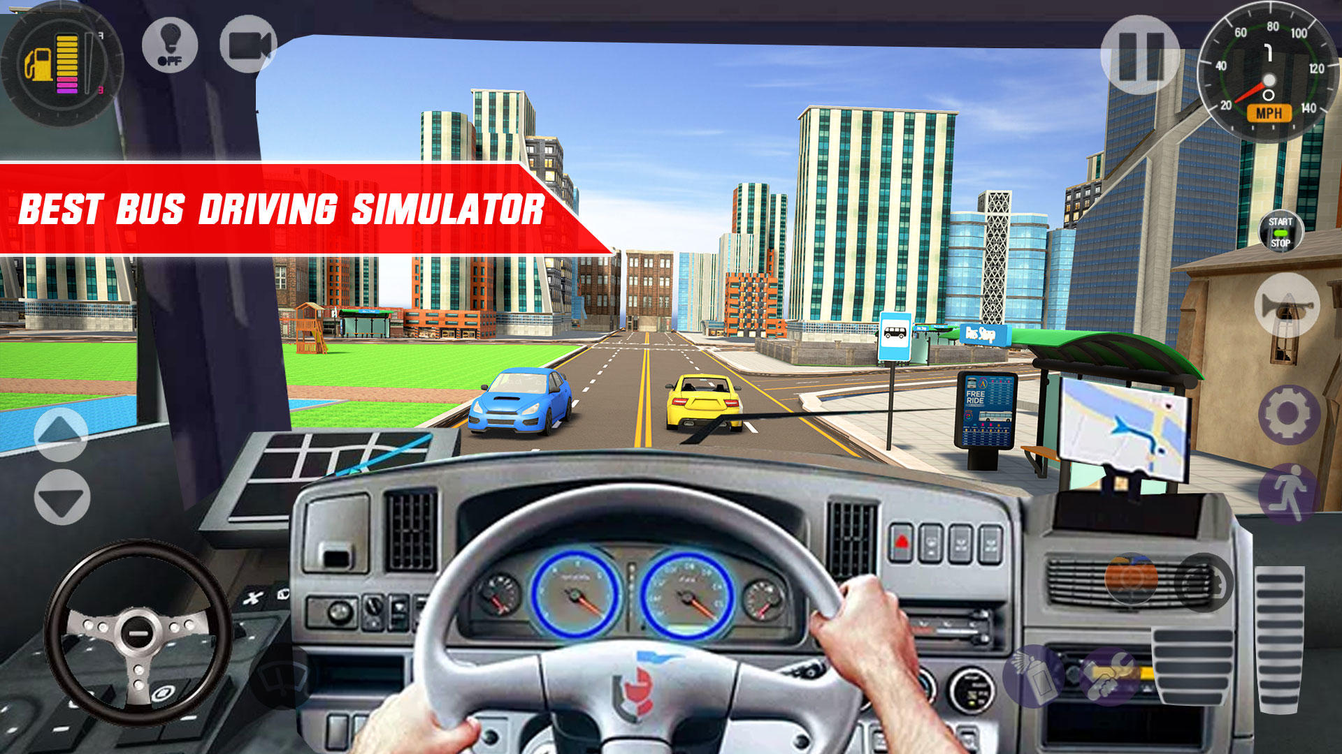 New City Coach Bus Simulator Game - Bus Games 2021のキャプチャ