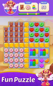 Captura de Tela do Jogo Frenesi de doces - Candy Mania