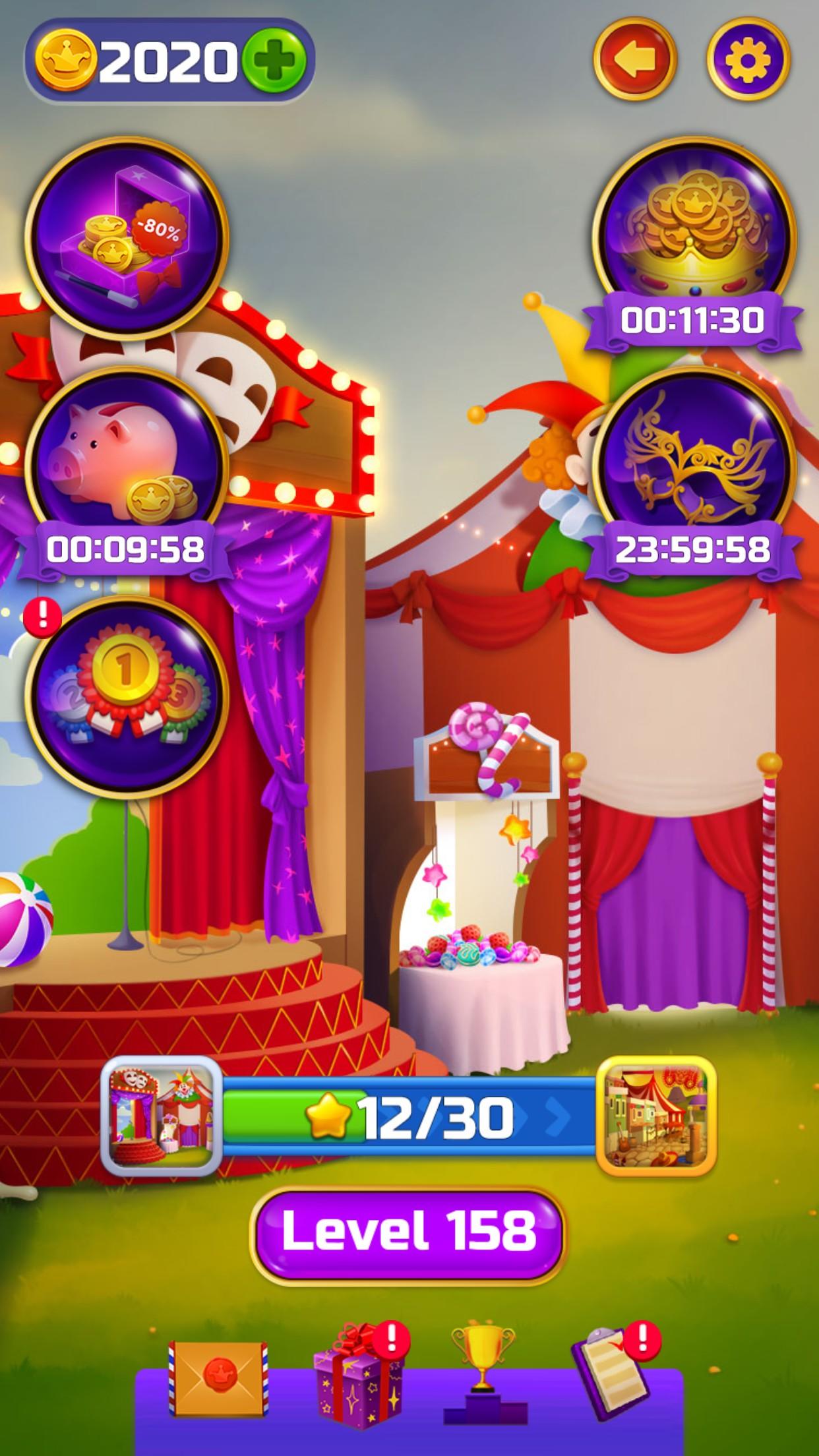 Circus Words: Magic Puzzle Game Screenshot