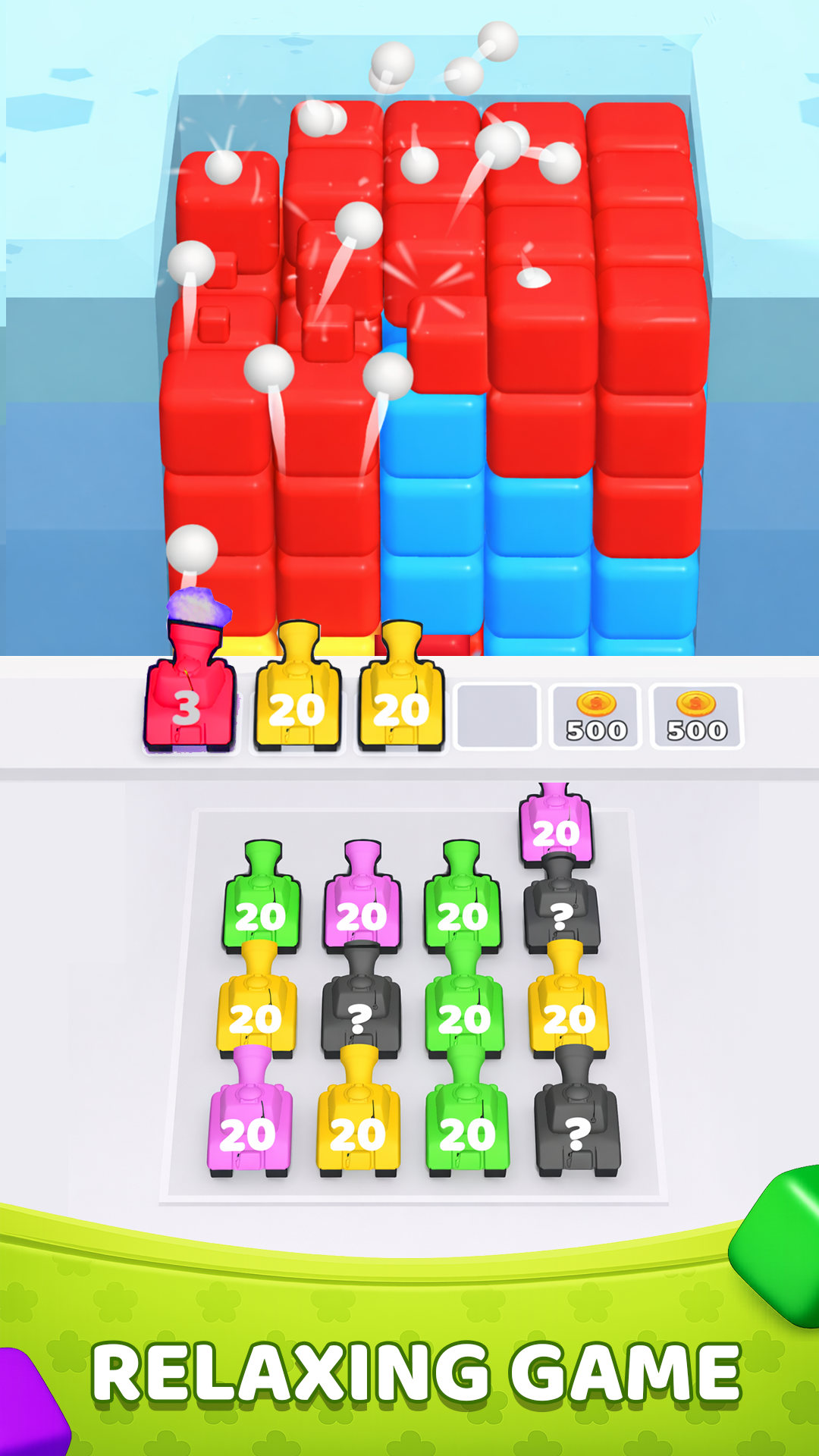 Color Block Tank Shooter Game Screenshot