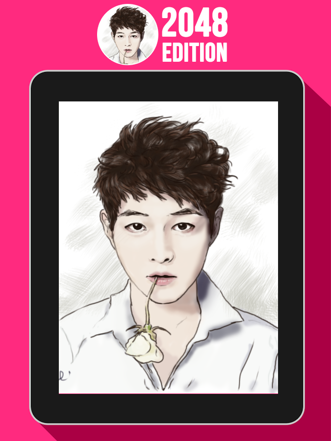 Скриншот игры 💘 2048 Song Joong Ki Game.