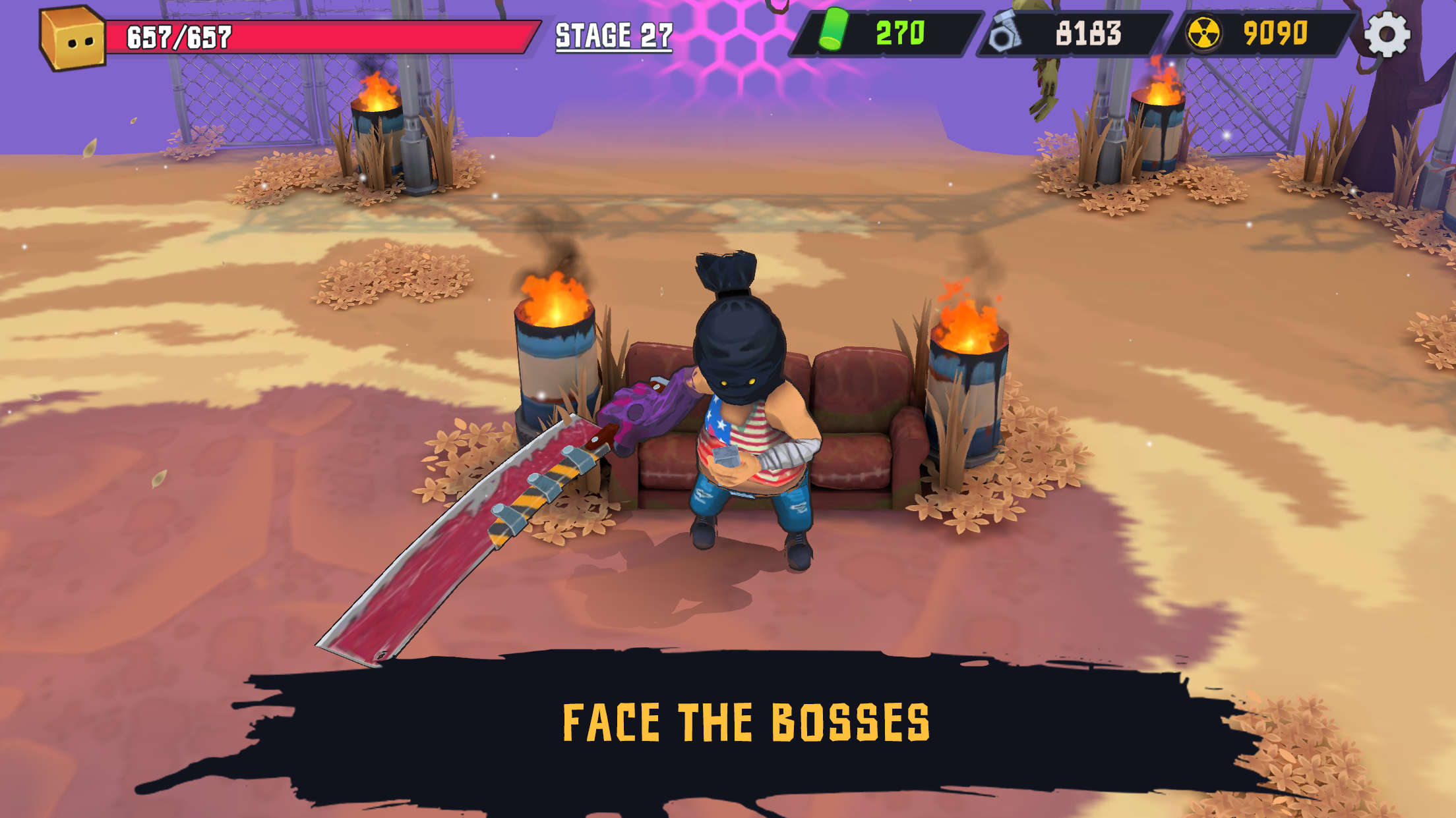 Screenshot of Box Head: Zombies Survivor!
