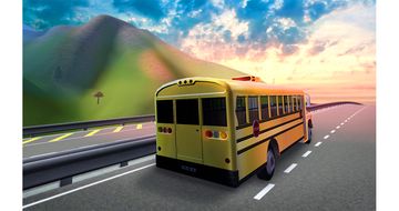 Captura de Tela do Jogo Schoolbus Simulator 2016