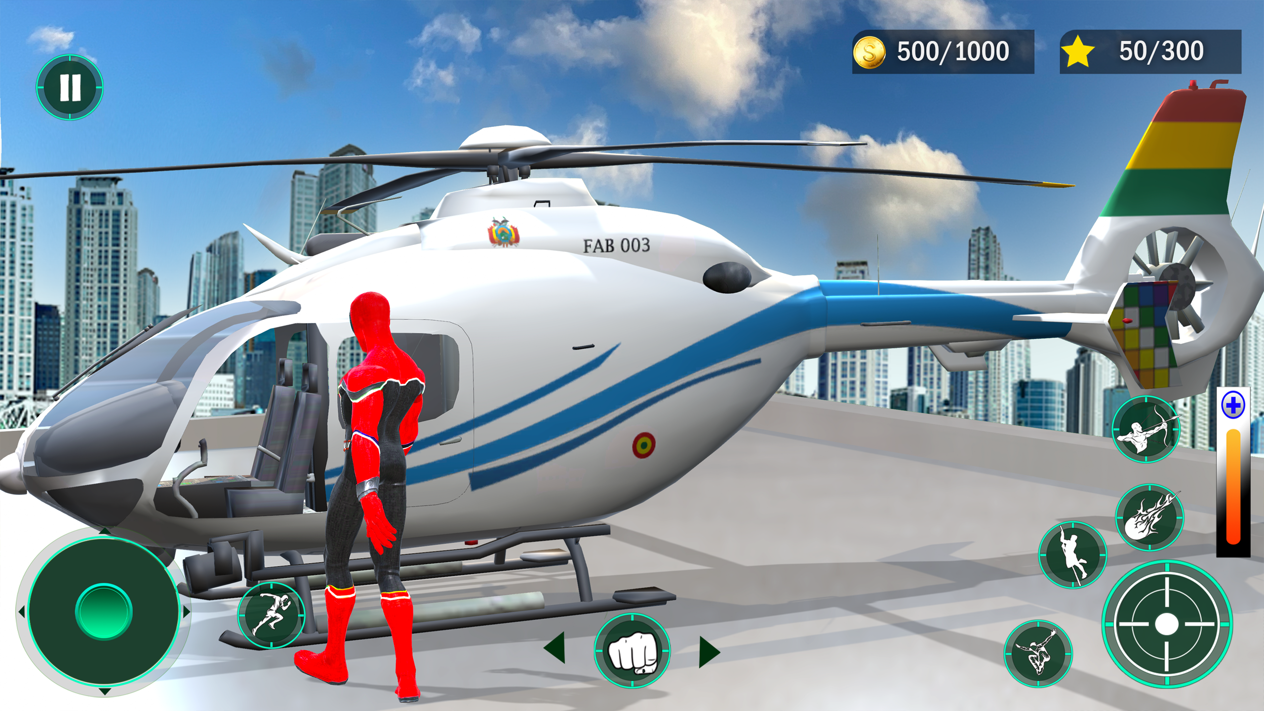 Spider Vice Town Man Rope Hero Game Screenshot