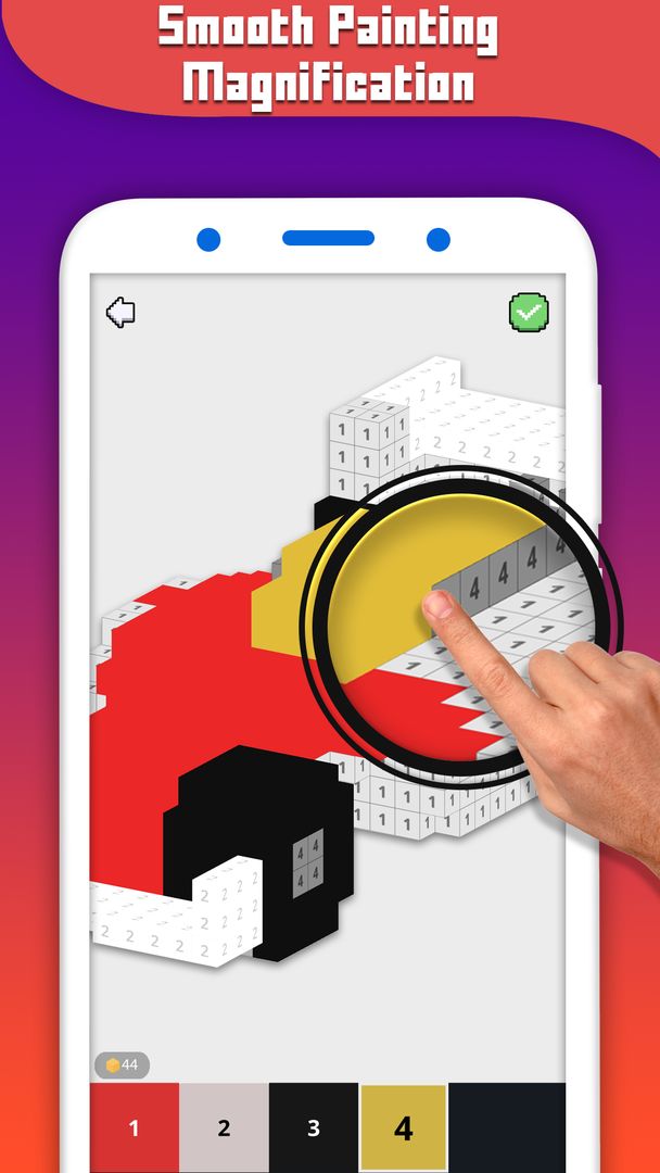 DIY 클래식 픽살 퍼즐 : 오프라인 블록 채색 게임 스크린 샷