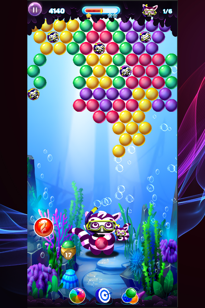 Bubble Pop Blitz Shooter Game Game Screenshot