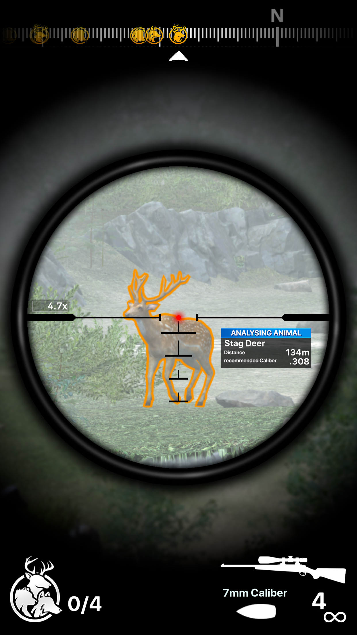 Captura de Tela do Jogo Deer Hunter!