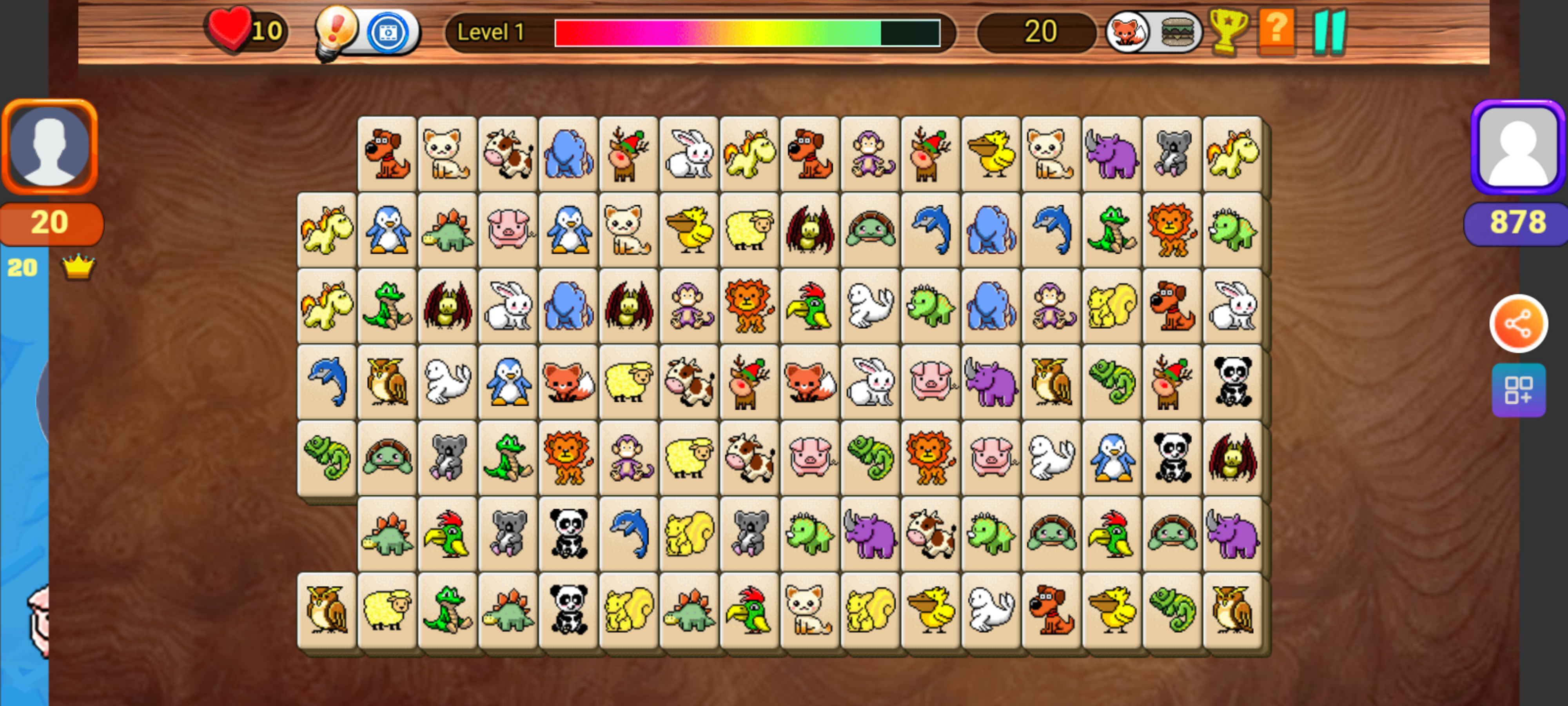 Animal Onet Matching Game Screenshot