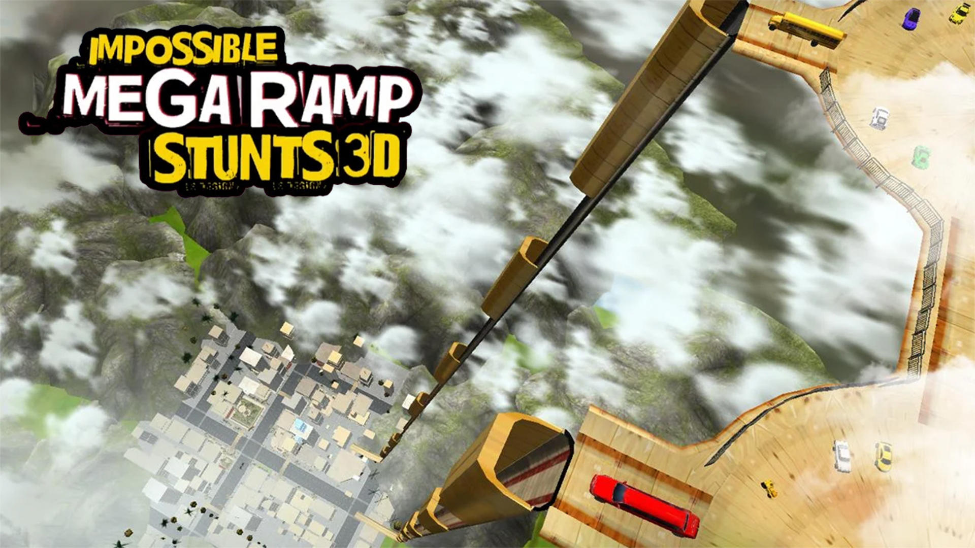 Captura de Tela do Jogo Impossible Mega Ramp Stunts 3D