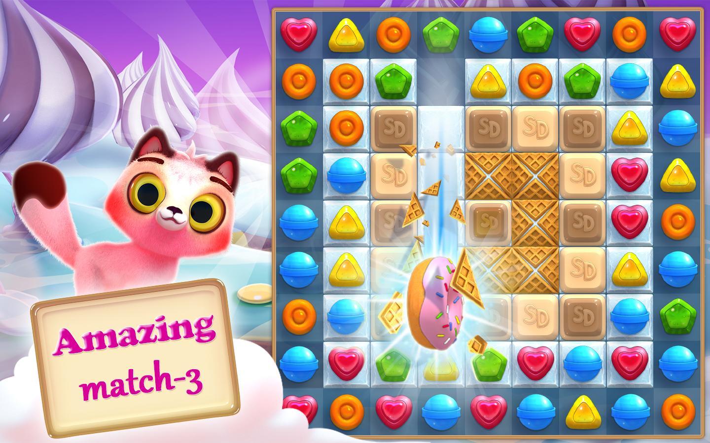 Sweet Dreams - Amazing Match 3 ゲームのスクリーンショット