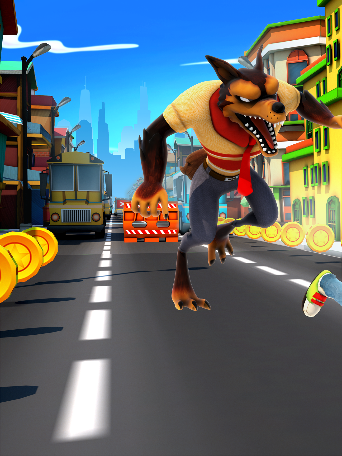 Big City Runner 3D Game Screenshot