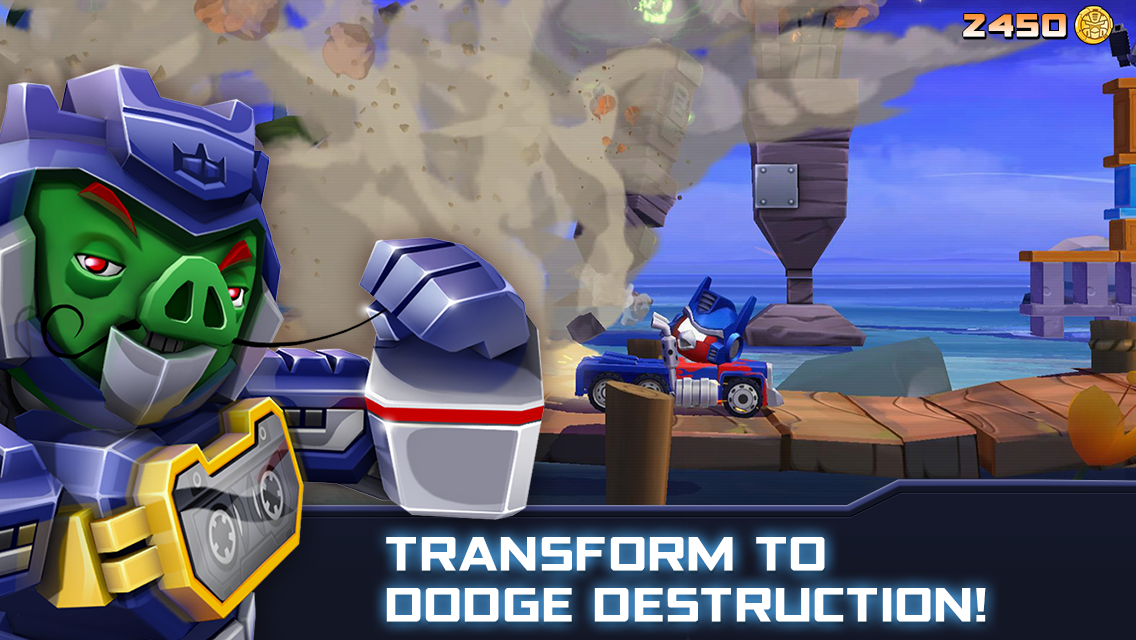 Angry Birds Transformers ภาพหน้าจอเกม