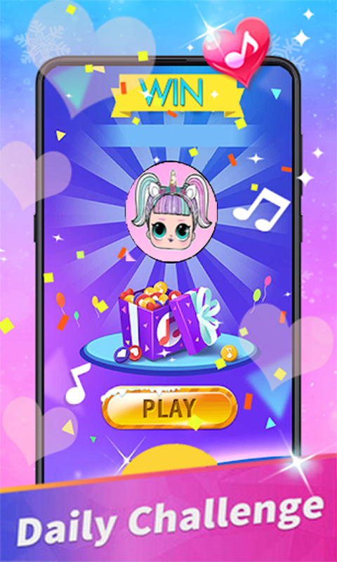 Screenshot of Pink Piano & doll games