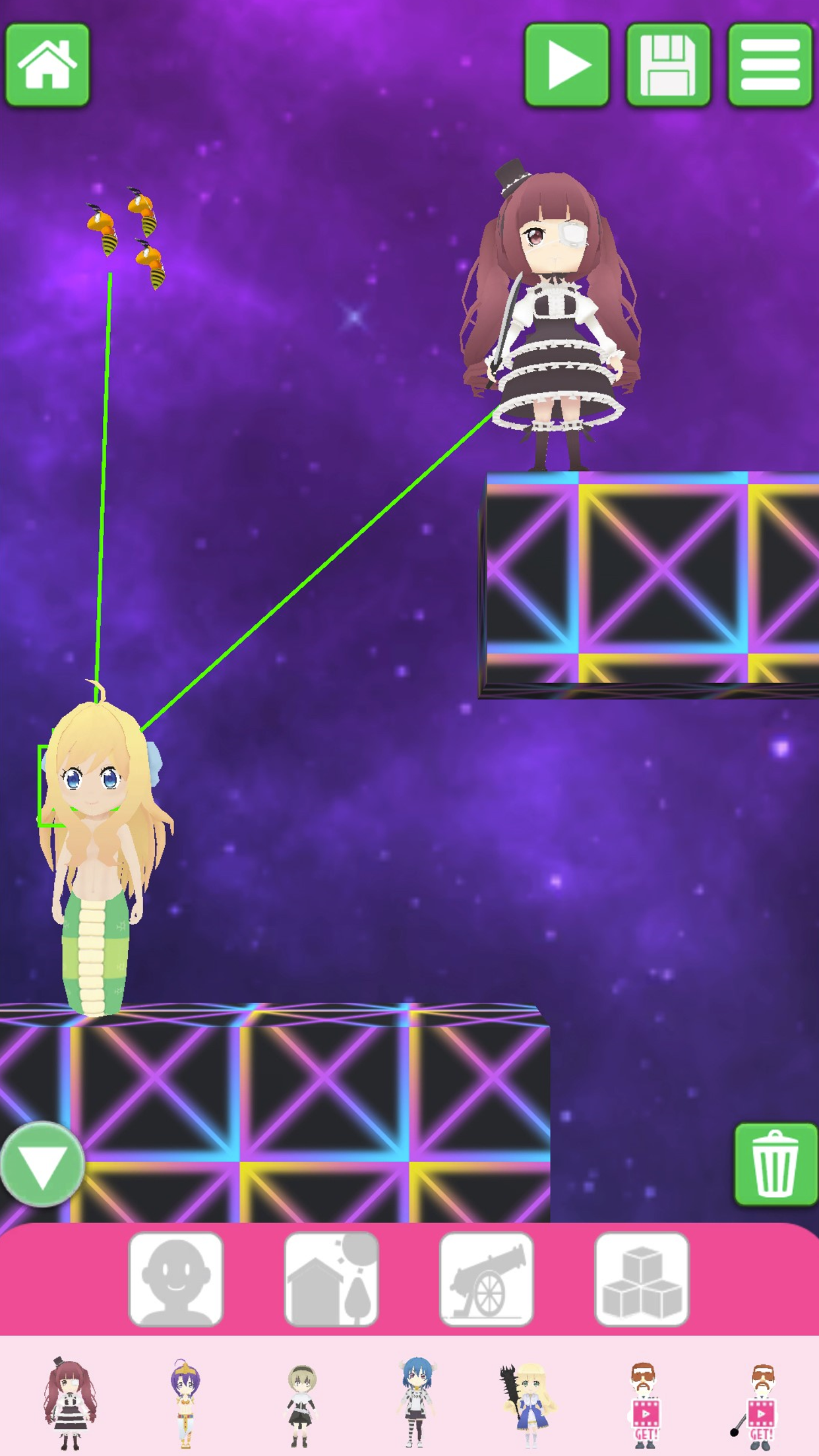 Captura de Tela do Jogo Rescue！DROPKICK ON MY DEVIL！