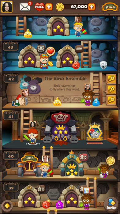 Monster Busters: Hexa Blast Game Screenshot