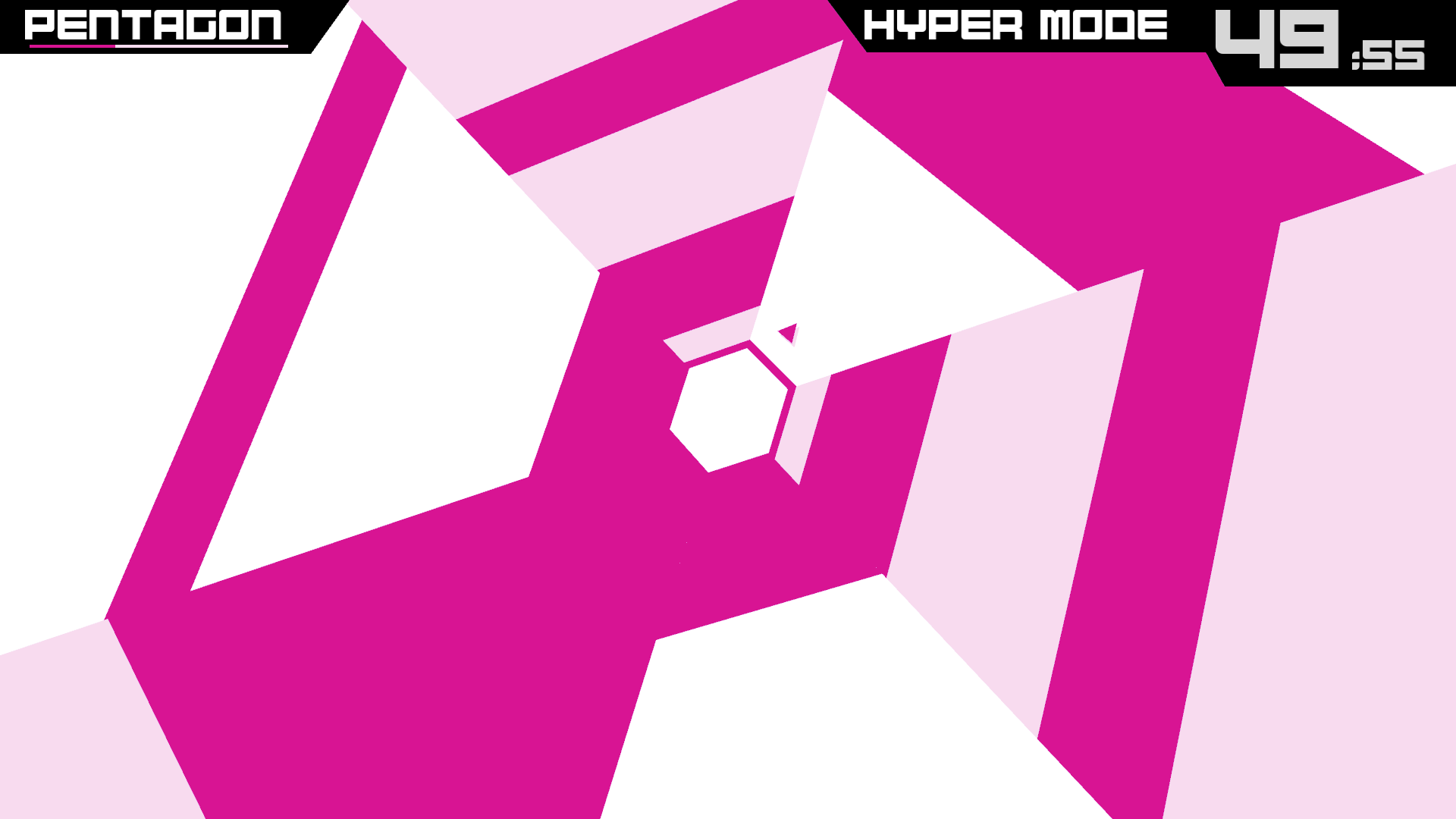 Super Hexagon Game Screenshot