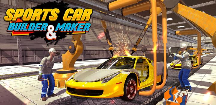 Banner of Car Maker Auto Mechanic Sports Car Builder Games 45