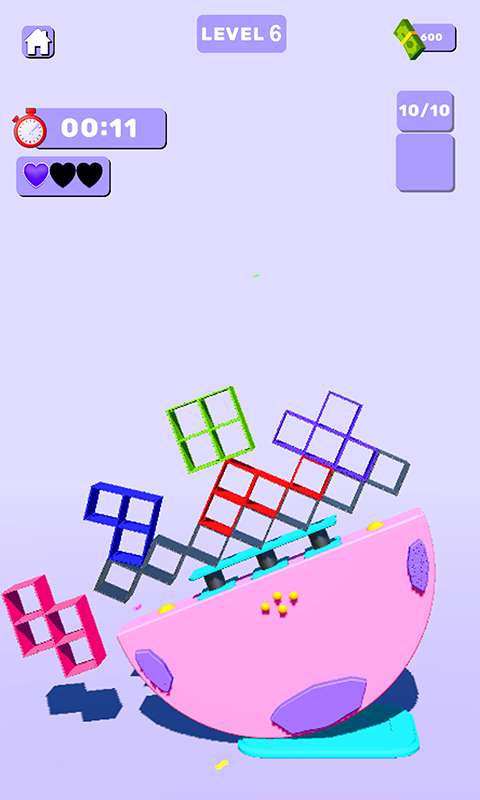 Screenshot of Tower Balance Stacking Game
