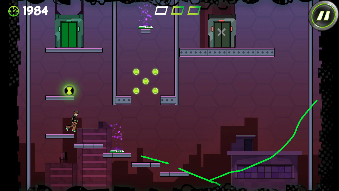Ben 10 Cavern Run Game Screenshot