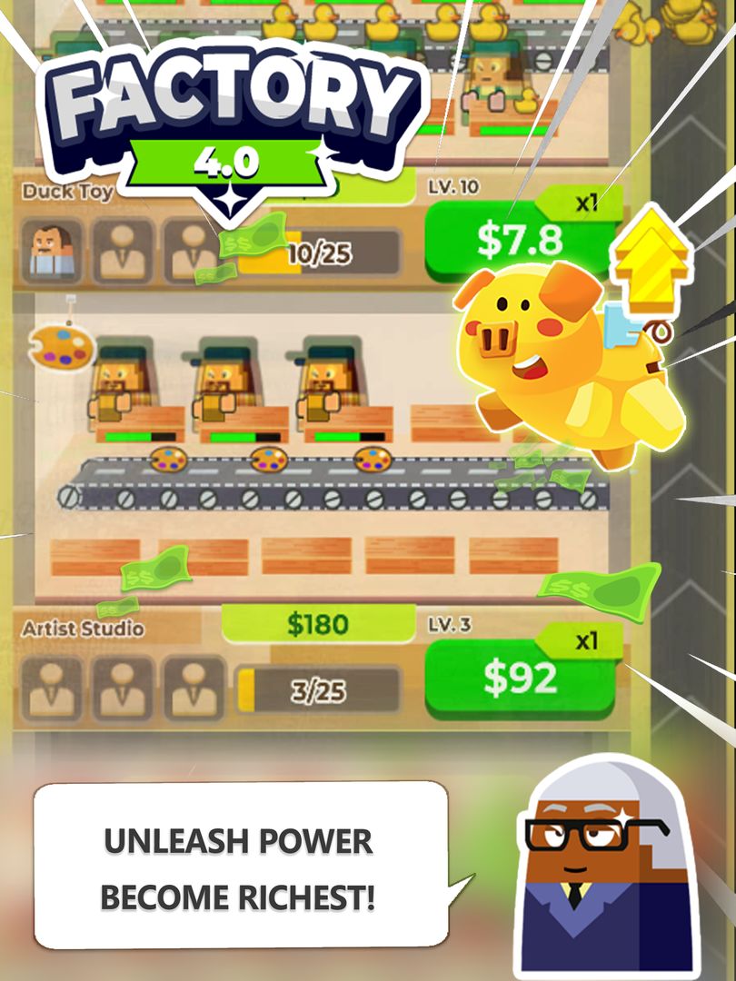 Factory 4.0 Idle Tycoon Game遊戲截圖