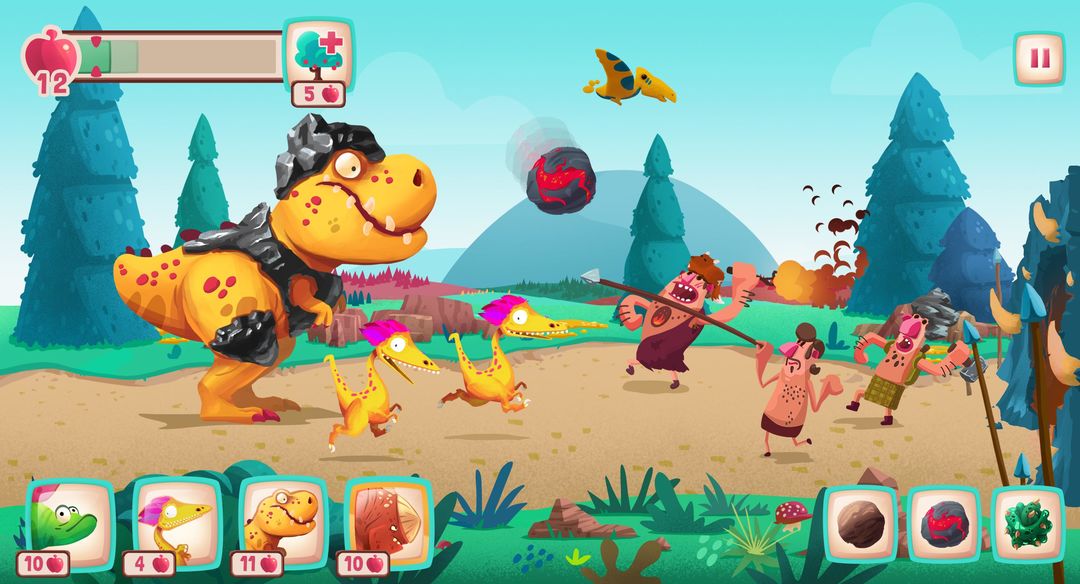 Dino Bash: Dinosaur Battle 게임 스크린 샷