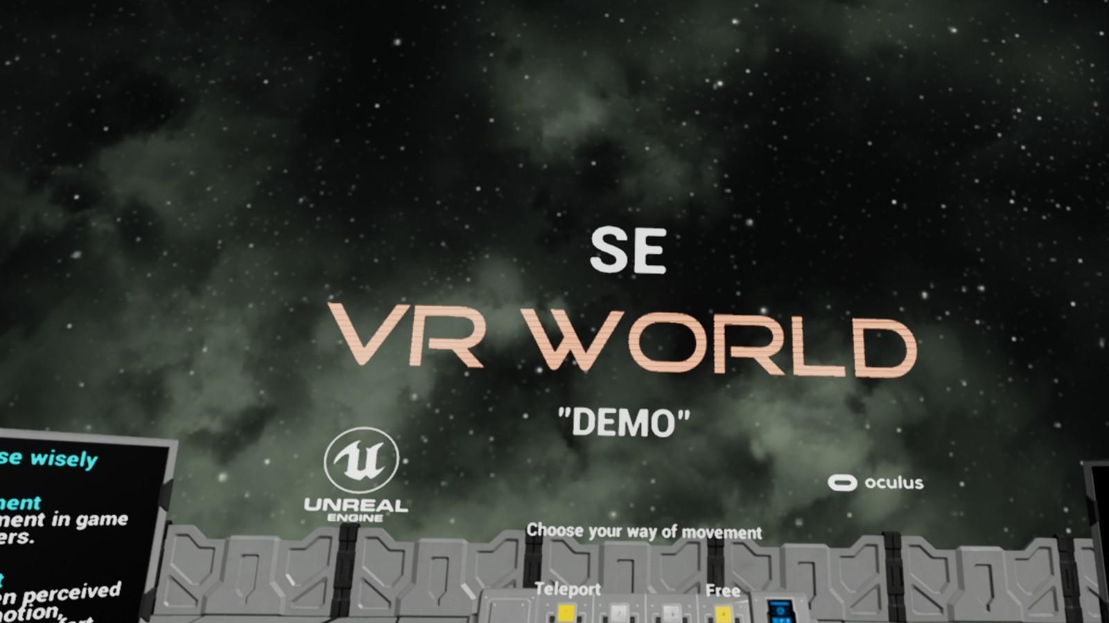 Captura de Tela do Jogo SE VR World Demo