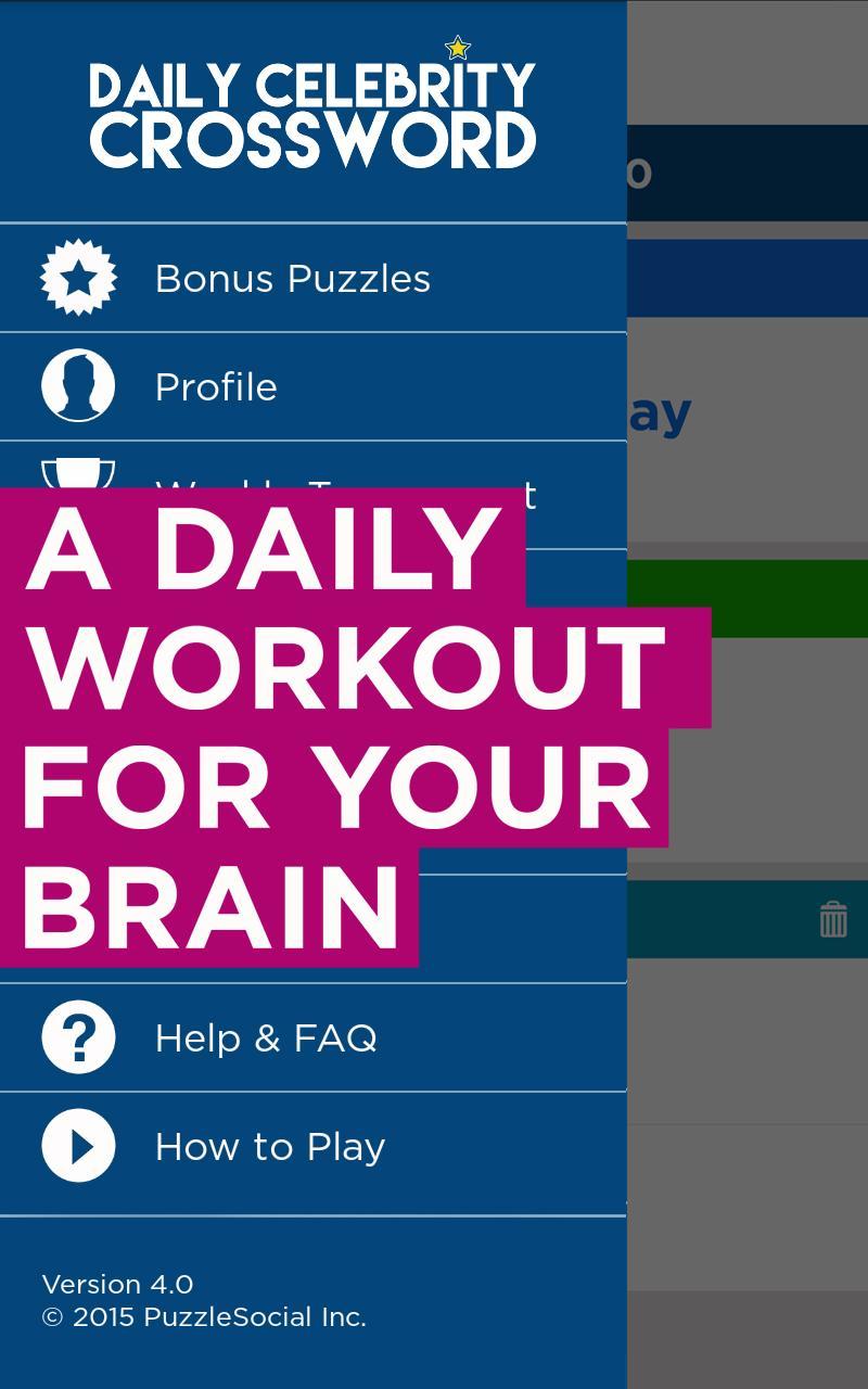 Скриншот игры Daily Celebrity Crossword