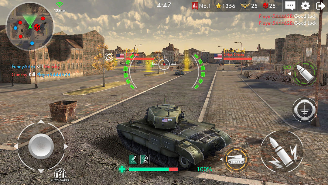 Screenshot of Tank Warfare: PvP Battle Game