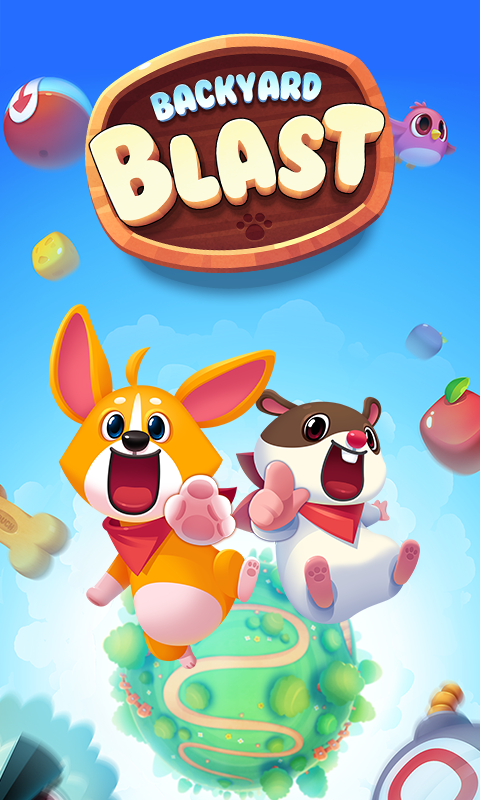 バックヤードブラスト(Backyard Blast) : 可愛いパズルゲームのキャプチャ