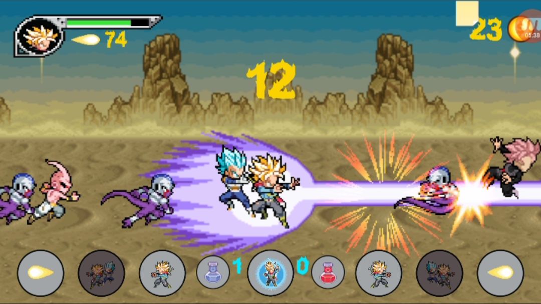Goku Saiyan Final Battle 게임 스크린 샷