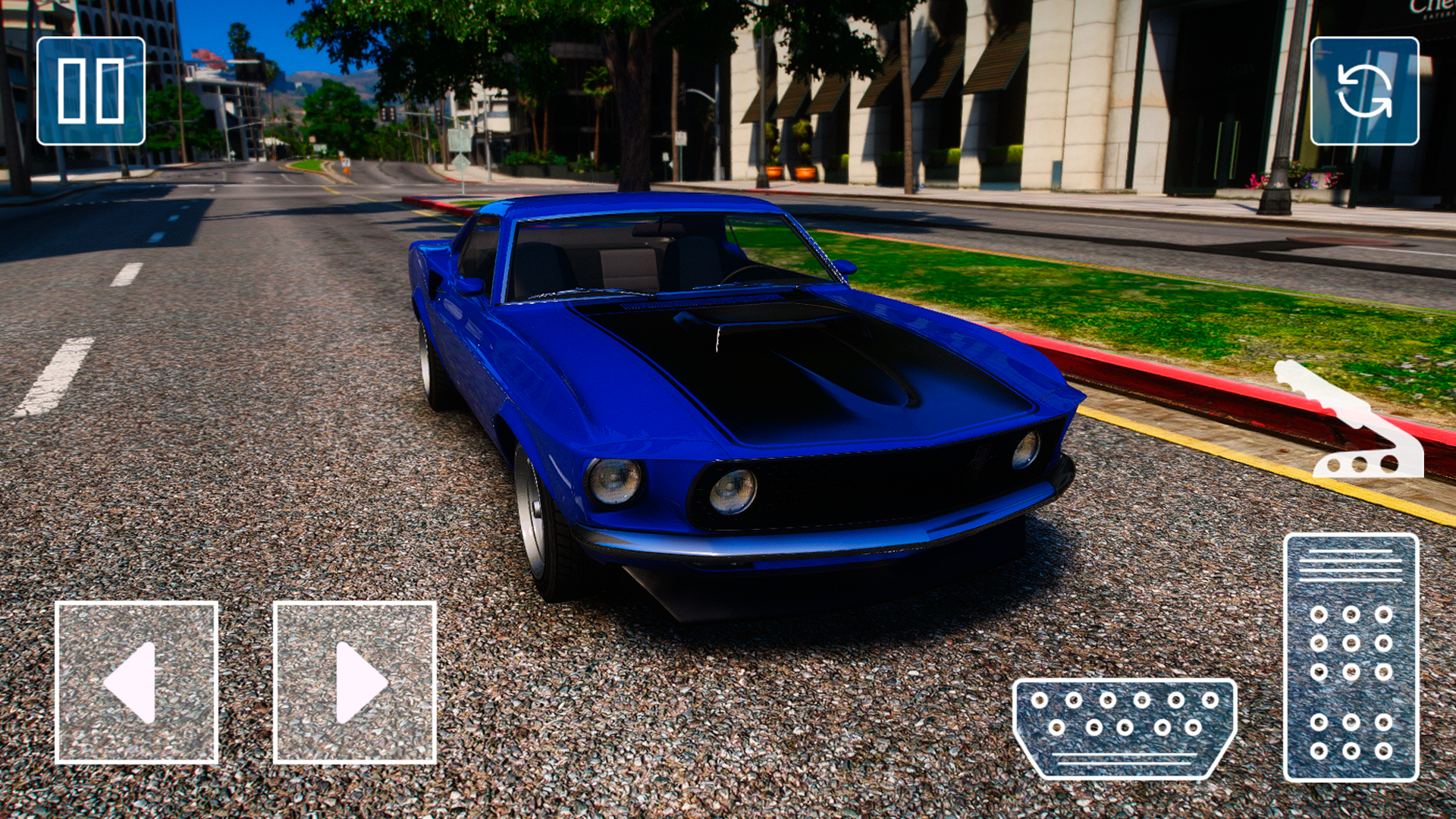Jogo de corrida de carro Ford Mustang versão móvel andróide iOS