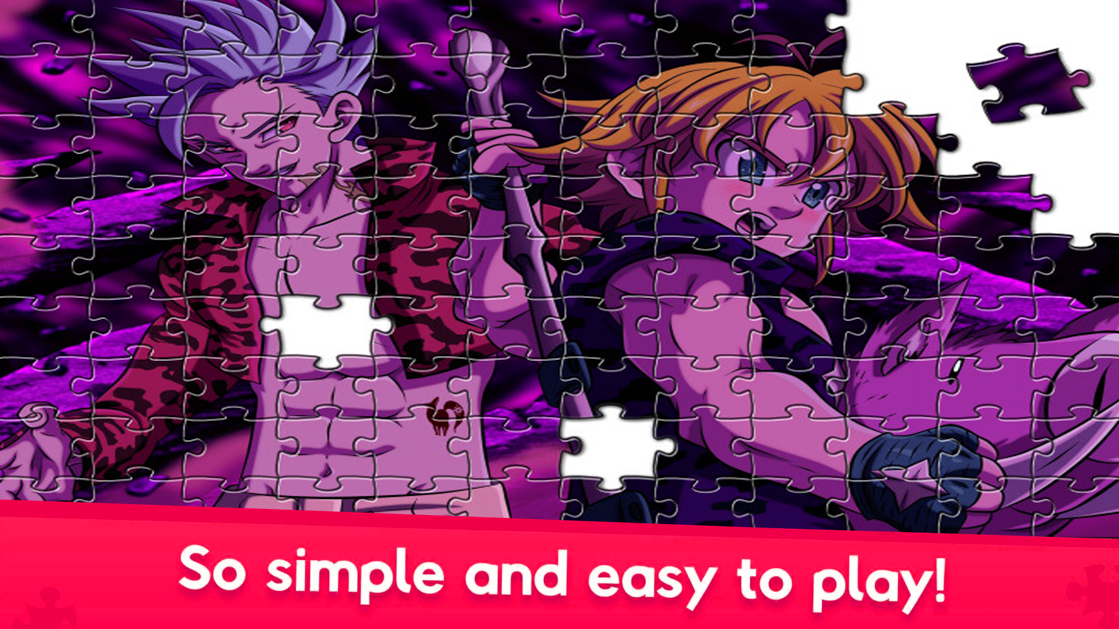 Seven Deadly Sins Anime Puzzle Game Screenshot