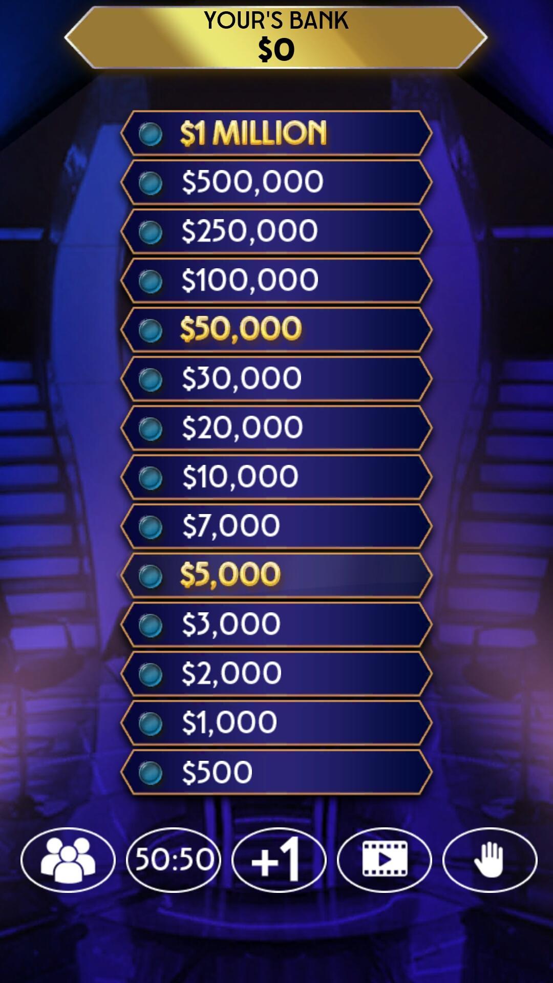 Millionaire Or Ten Million Dollars Game Screenshot