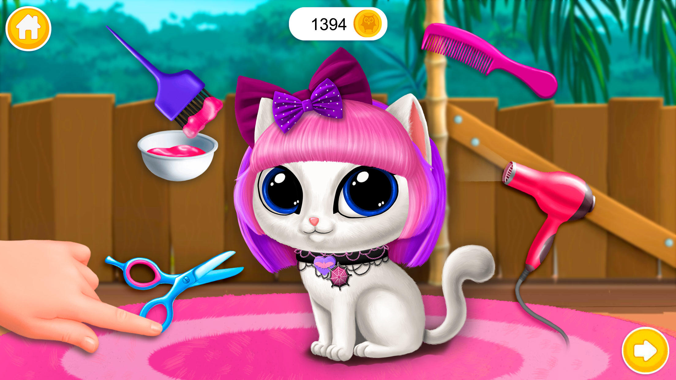 Baby Jungle Animal Hair Salon ゲームのスクリーンショット