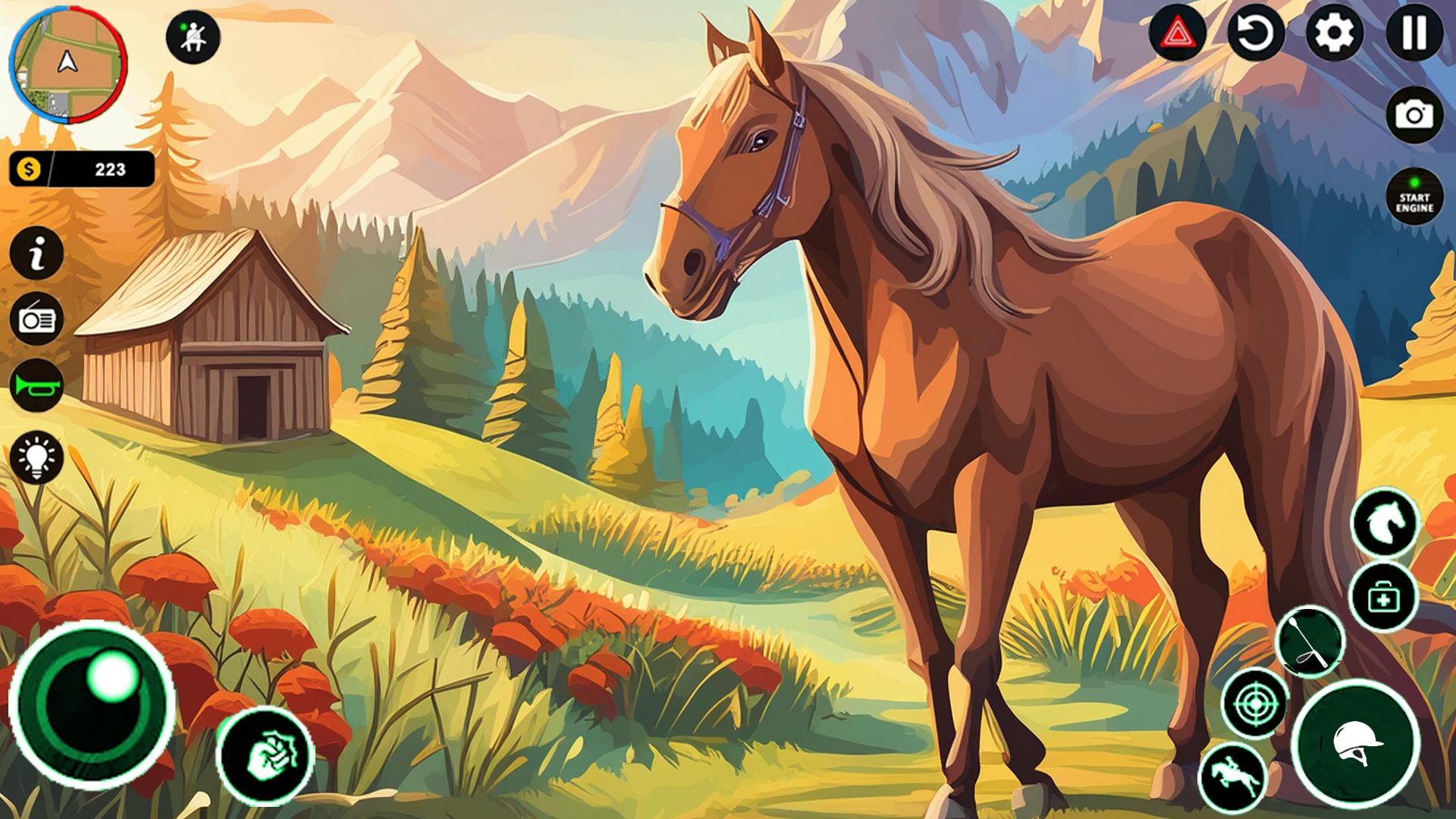 Virtual Wild Horse Farm Life Game Screenshot