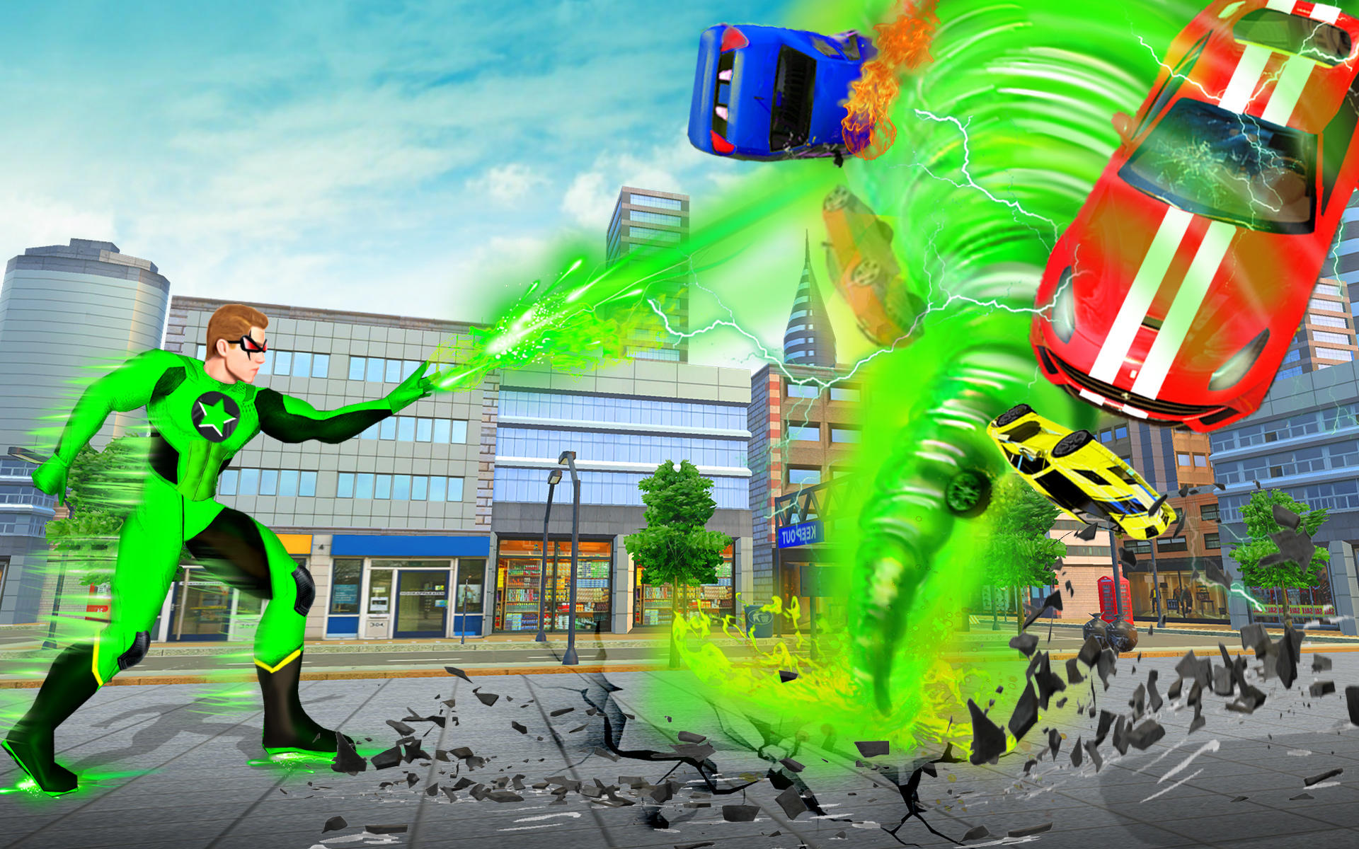 Screenshot 2 of Police Green Sticky Robot Hero 1.0