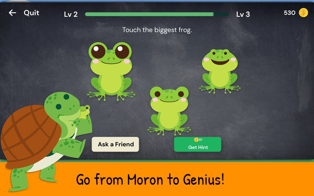 Screenshot of The Moron Test: IQ Brain Games