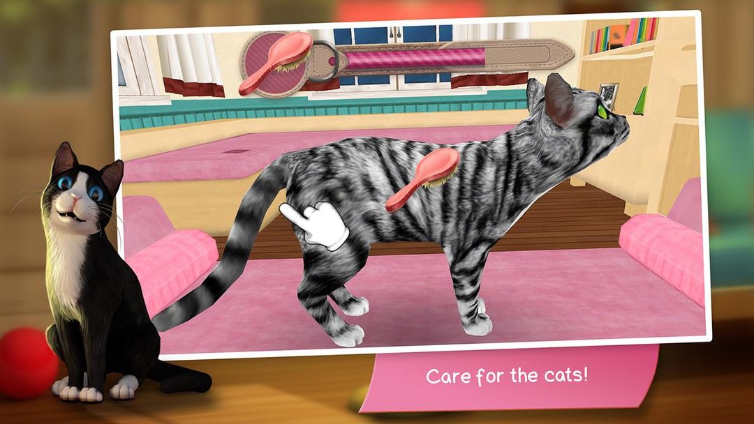 Screenshot of CatHotel - play with cute cats