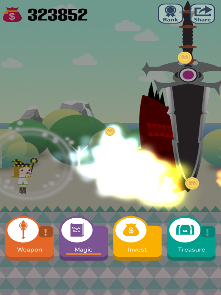 Pocket Wizard : Magic Fantasy! Game Screenshot
