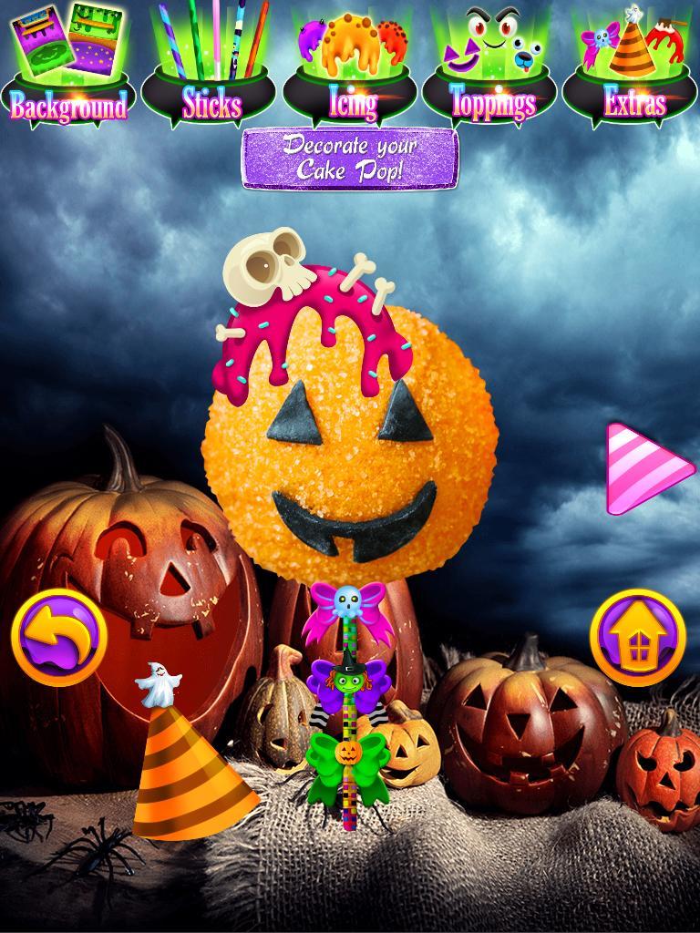 Cake Pops Halloween Kids FREE 게임 스크린 샷