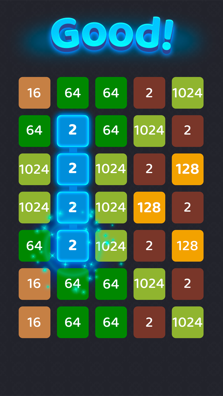 Скриншот игры Number Merge - 2048 puzzle