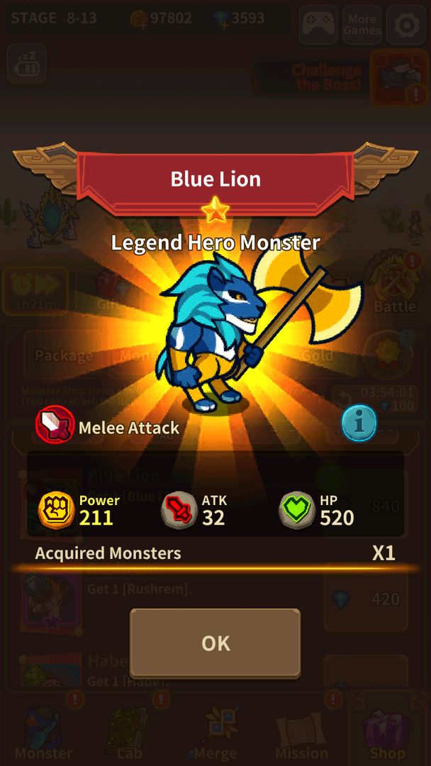 Screenshot of Monster Merge King